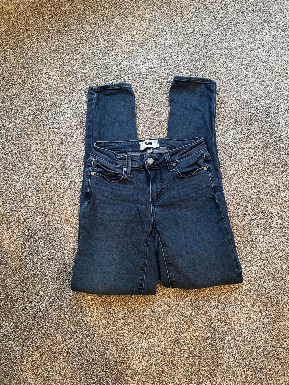 PAIGE Deep Indigo Skinny Jeans
